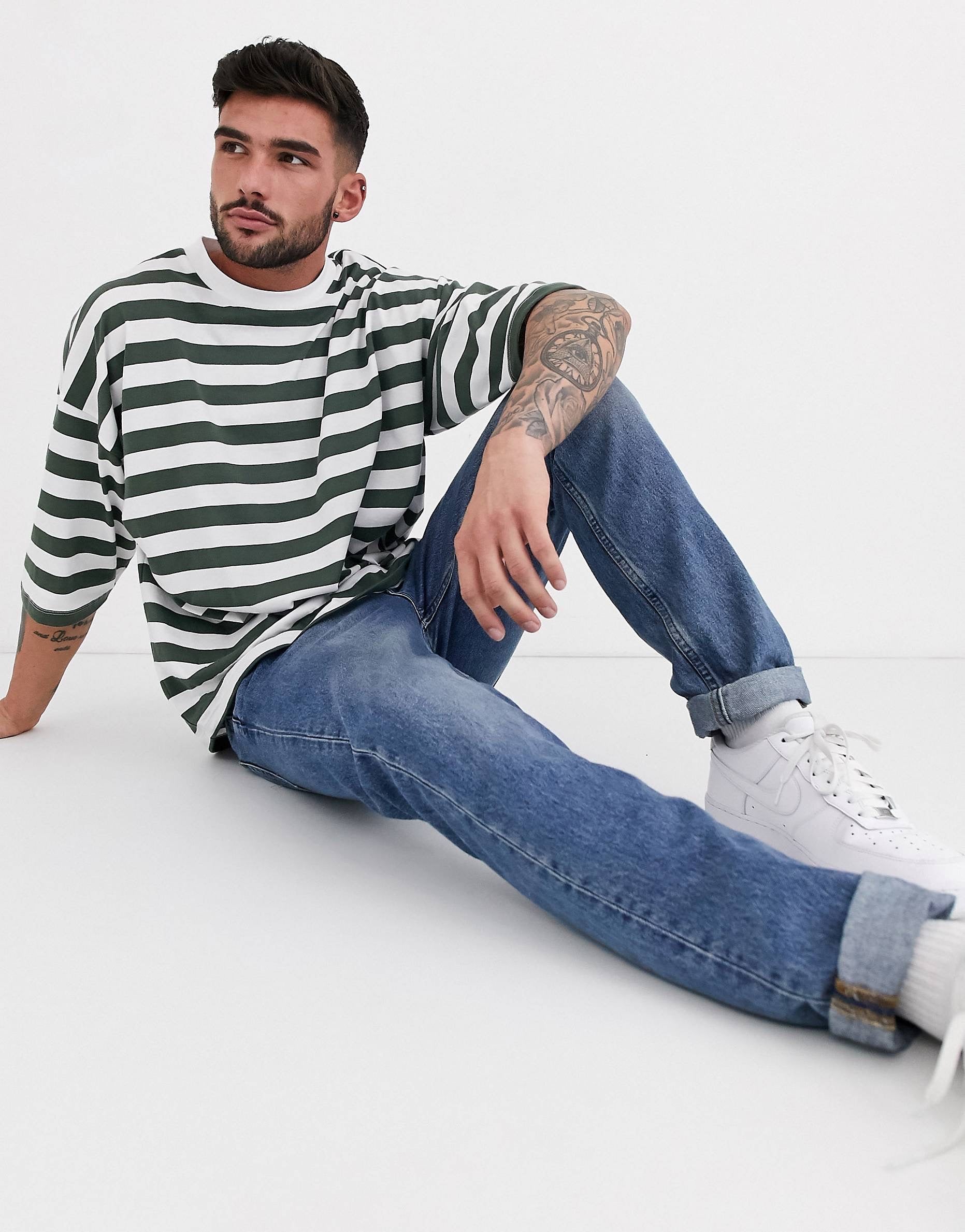 Maic Stripe - Green oversized
