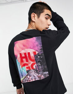 HUGO Doonshine black back print