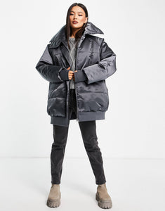 ASYOU oversized puffer dark grey