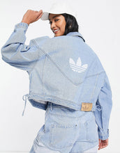 Load image into Gallery viewer, adidas Originals oversized denim jacket