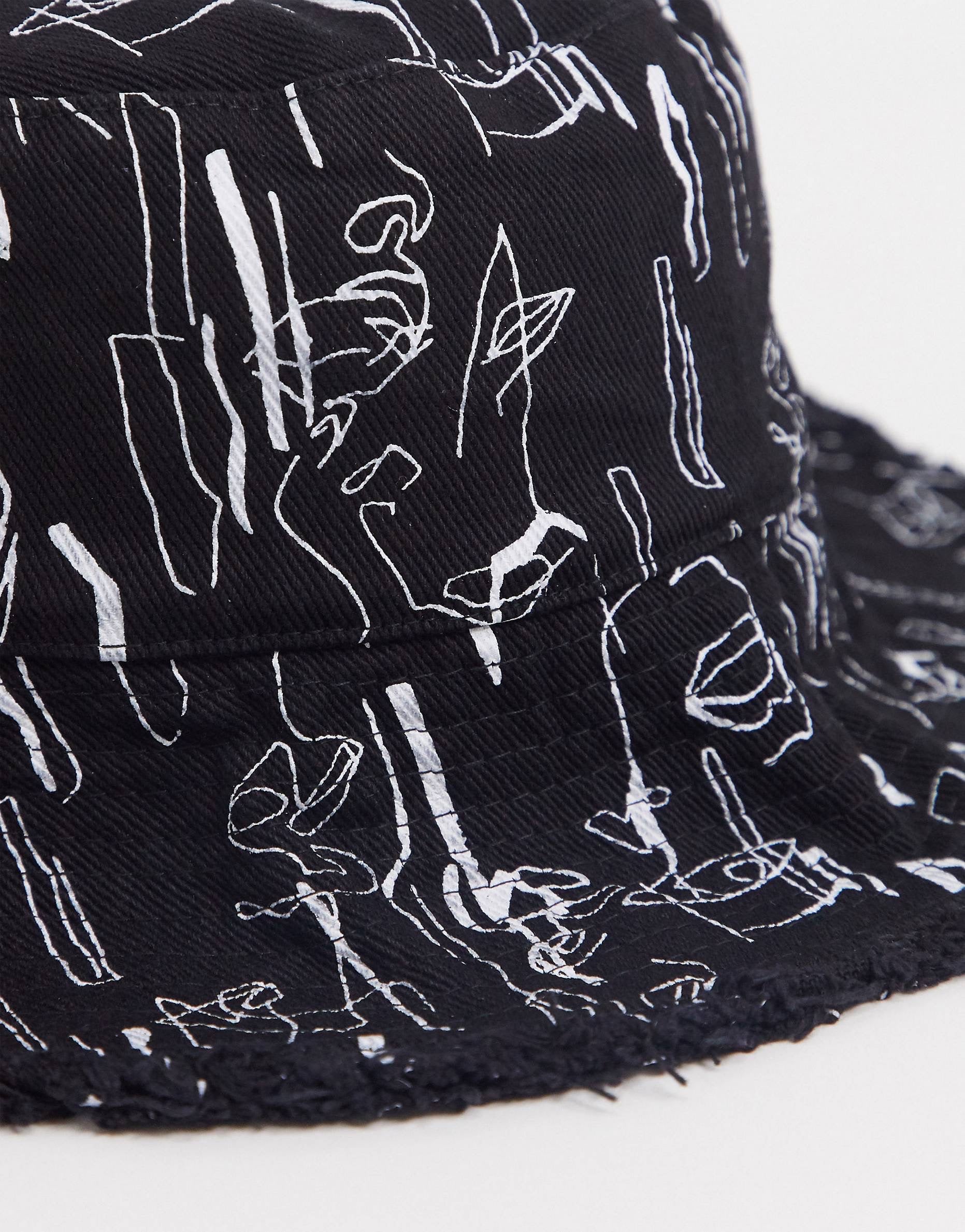 Kapelë Face print - Bucket Hat