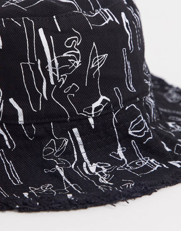 Kapelë Face print - Bucket Hat