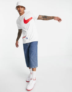 Nike Swoosh t-shirt white red