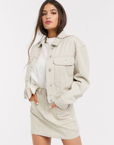 Denim co-ord - Beige