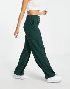 Nike ribbed trousers green