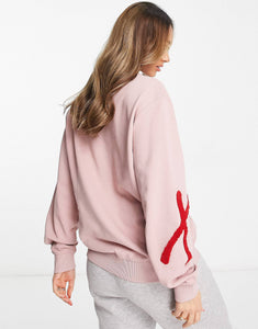 HUGO Diraffe sweatshirt pink