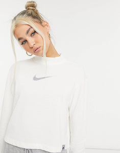 Nike cropped white with roll neck