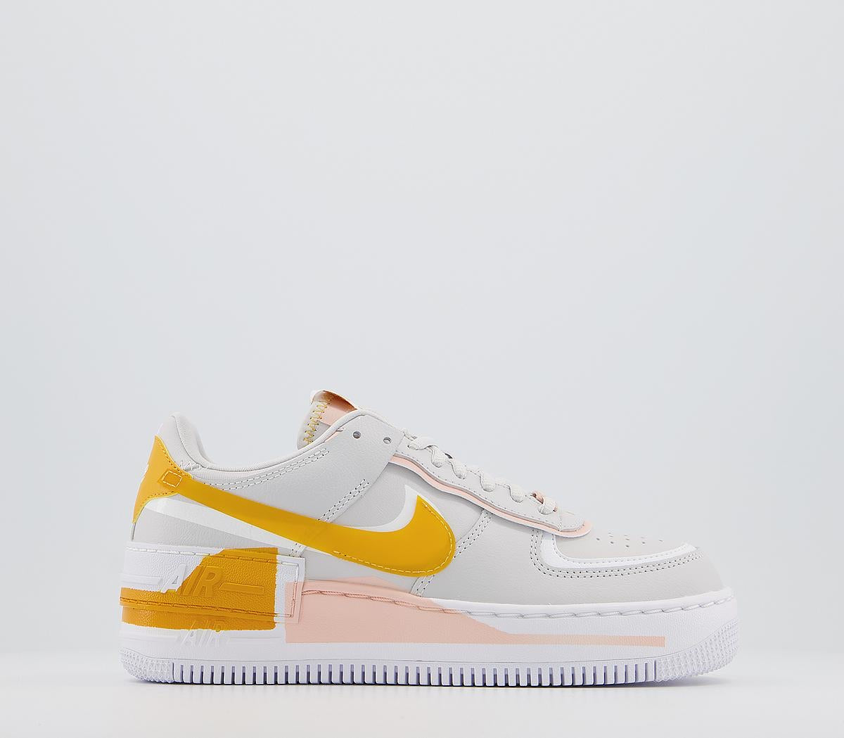 Nike Air Force 1 Shadow - Grey & Yellow