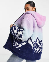 Load image into Gallery viewer, Borg landscape hooded jacket