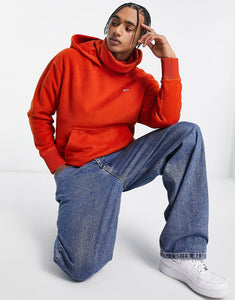 Tommy Jeans polar fleece hoodie orange