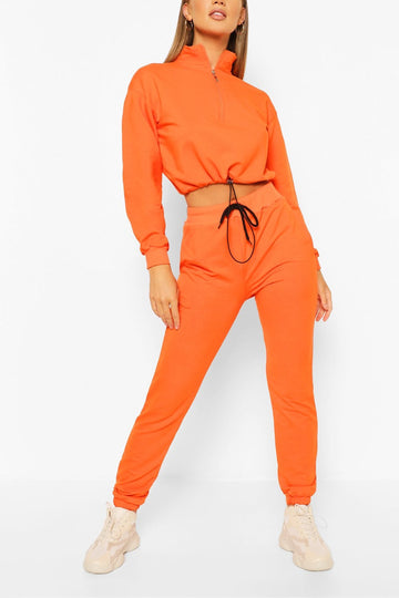 High Neck Sweat & Jogger Tracksuit