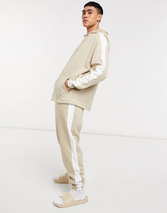 Tracksuit oversized in beige