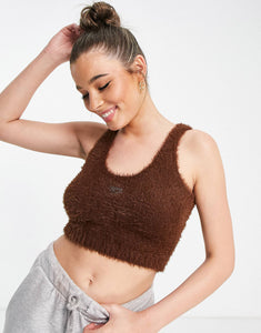 Reebok cosy fluffy bralette brown