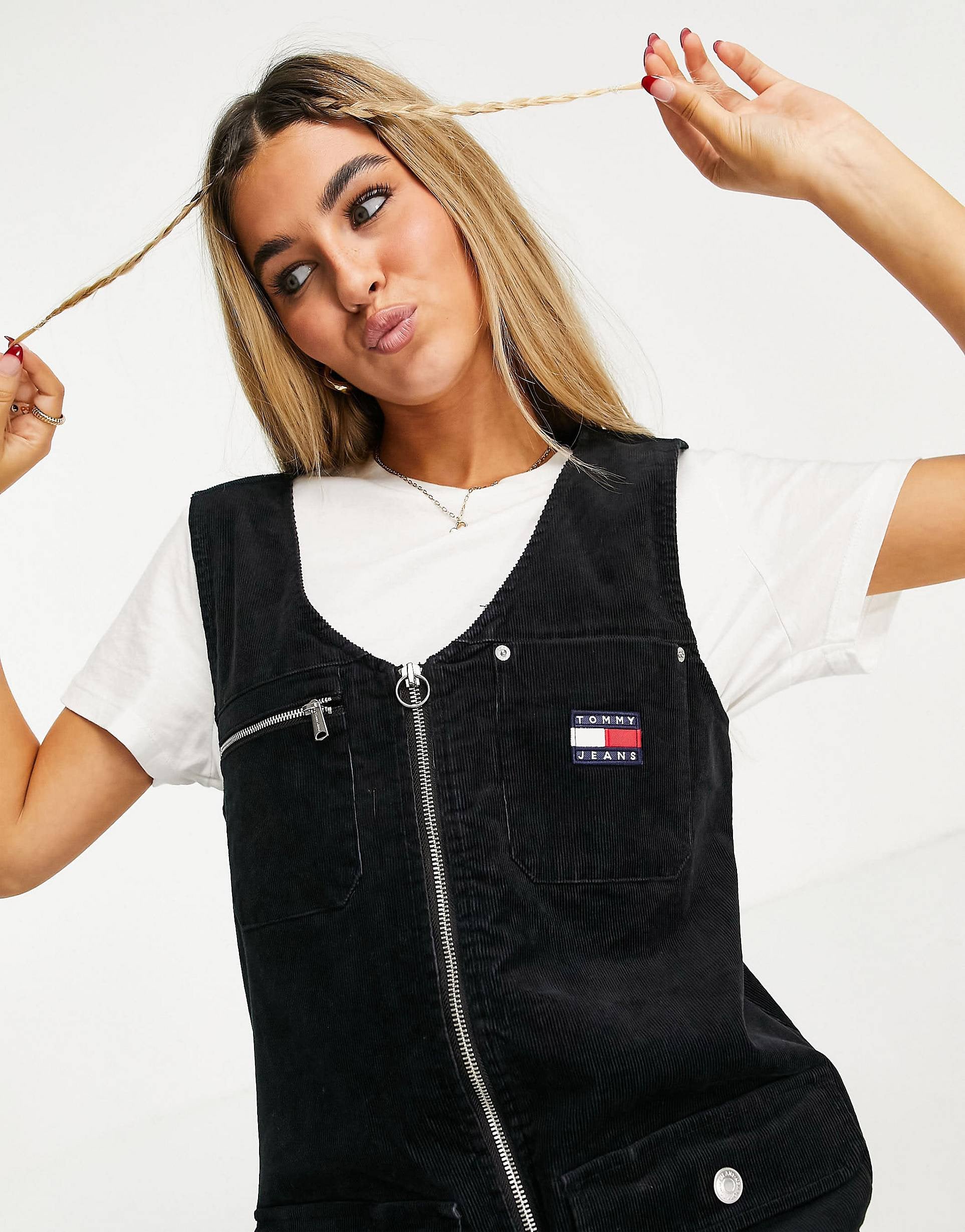 Tommy Jeans zip up denim dress