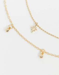 Saint Lola gold plated star Double - Necklace