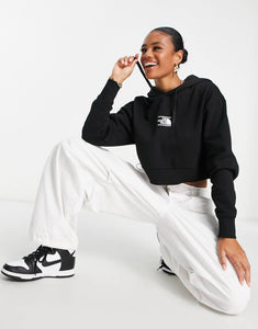 The North Face Dome cropped hoodie black