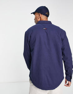 Tommy Jeans sherpa lined overshirt navy