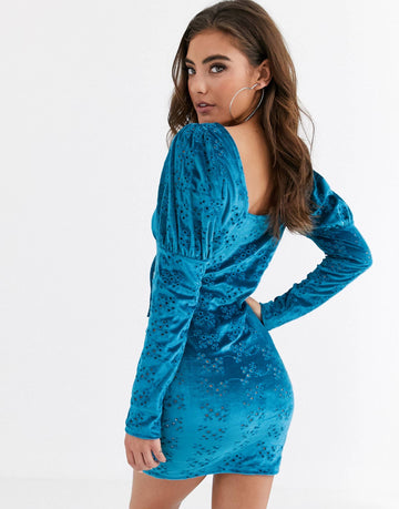 Fustan Velvet Broderie