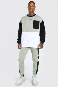 Oversized Official Colour Block Tracksuit