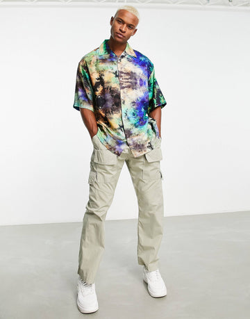 Weekday coffee oversized shirt green