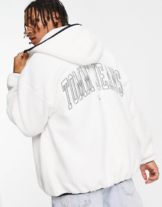 Tommy Jeans full zip hoodie  off white