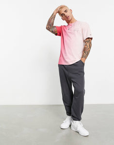 Tommy Jeans signature logo ombre t-shirt pink