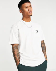 Puma Classics logo pocket white