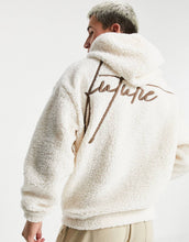 Load image into Gallery viewer, Duks Dark Future oversized in beige teddy