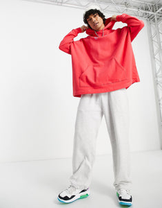 DESIGN super oversized hoodie red