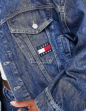 Load image into Gallery viewer, Tommy Jeans oversized denim jacket mid wash