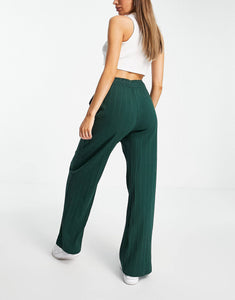 Nike ribbed trousers green