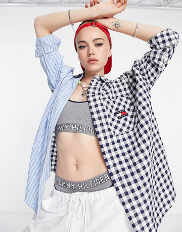Tommy Jeans gingham stripe shirt