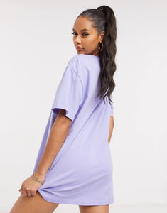 Fustan Nike mini swoosh oversized - in purple