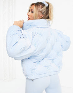 Juicy Couture monogram logo puffer jacket