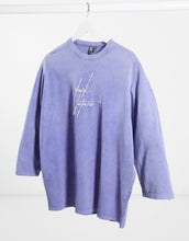 Load image into Gallery viewer, Maic Dark Future oversized longline - in lilac acid wash