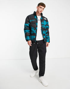 The North Face puffer jacket teal mountain