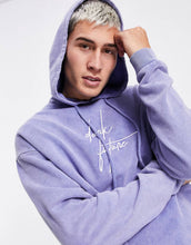 Load image into Gallery viewer, Duks Dark Future oversized - lilac acid wash