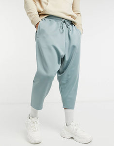 Drop crotch joggers - grey blue