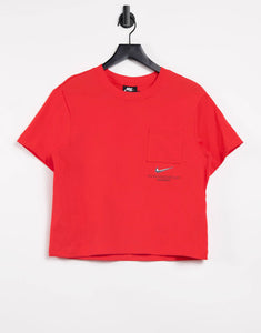 Nike Swoosh oversized t-shirt in red