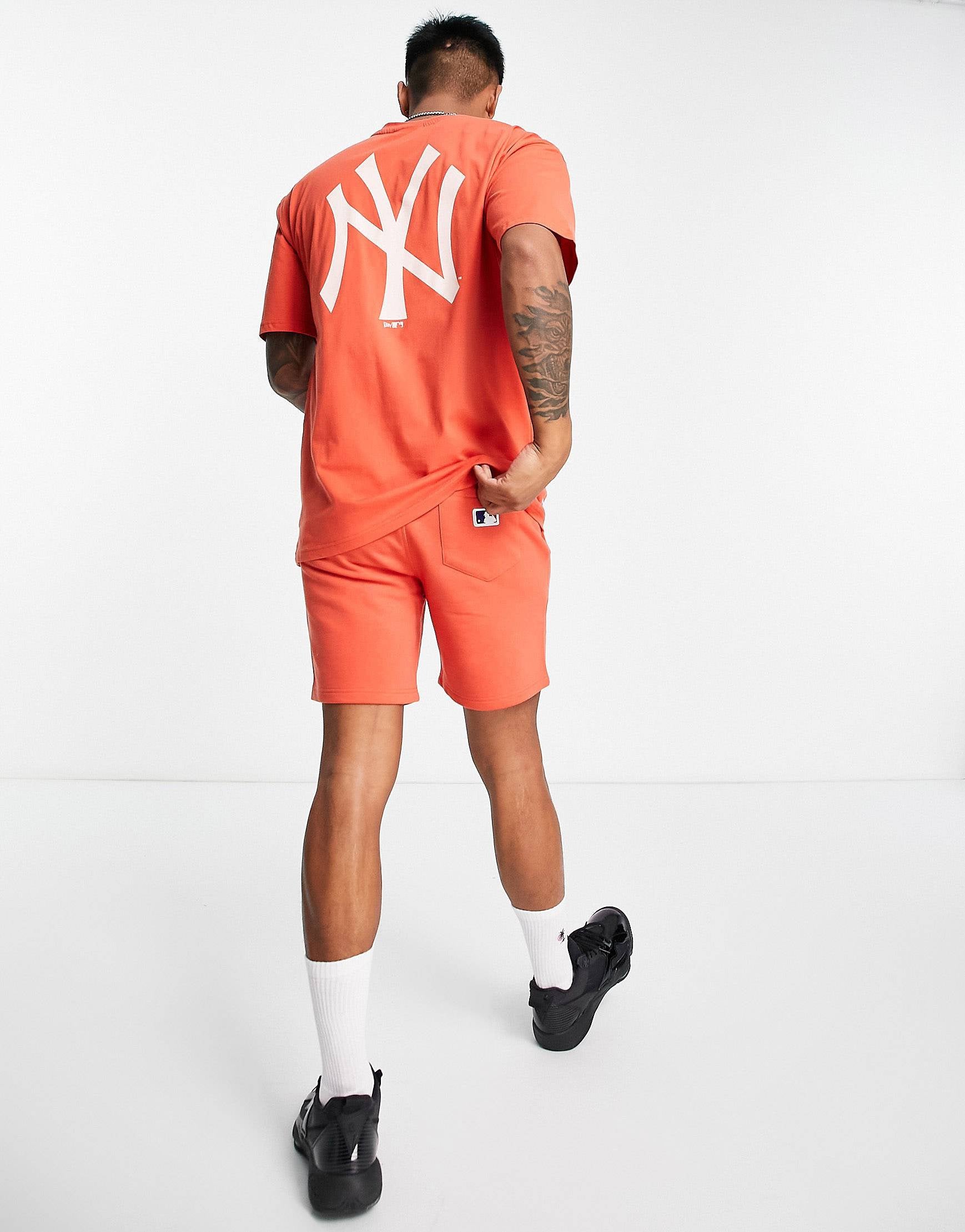 New Era MLB LA co-ord set orange