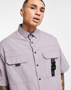 Boxy shirt washed mauve