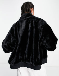 UGG Laken faux fur jacket black