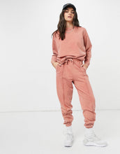 Load image into Gallery viewer, Tracksuit oversized acid wash terracotta