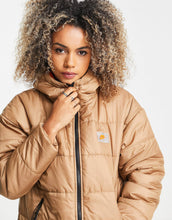 Load image into Gallery viewer, Nike classic padded hooded jacket khaki orange
