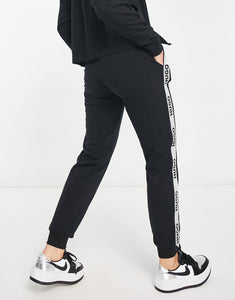 HUGO Bodywear joggers with logo tapping black