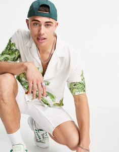 New Look palm shirt off white