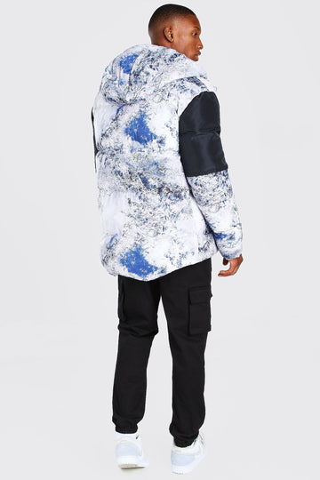 Tie Dye Oversized Puffer