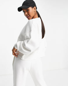 Nike mini swoosh sweatshirt white