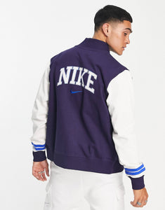 Nike Retro Varsity  jacket white/navy