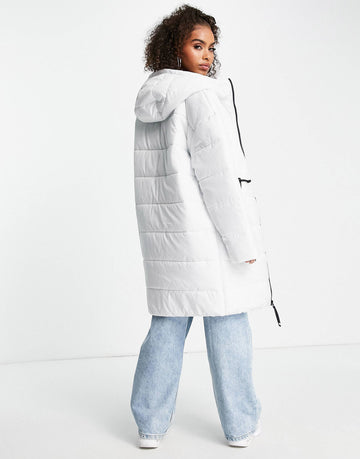 Nike classic padded coat hood summit white